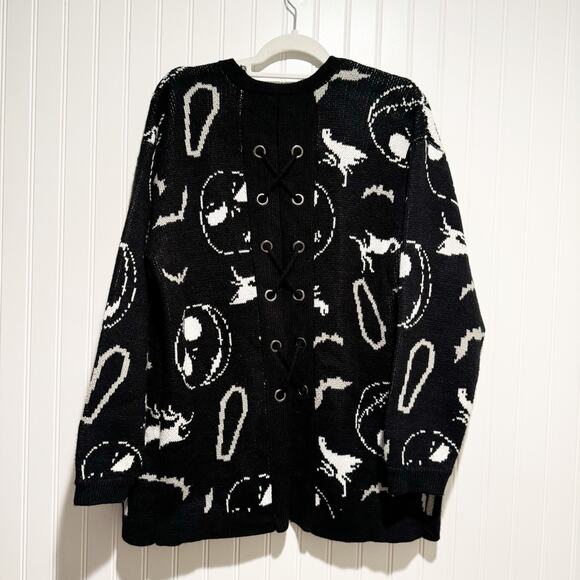 Hot Topic Nightmare Before Christmas Cardigan Sweater Size Medium - Picture 7 of 7